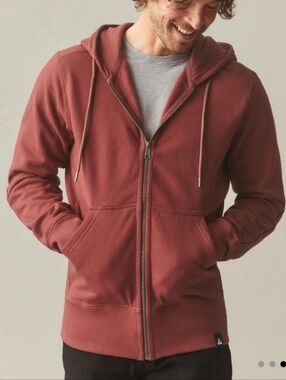 American Giant Men's Medium Relaxed Heavyweight Full Zip Hoodie Sweatshirt NWOT